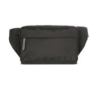 bugatti Legere Riñonera para Hombre, Bolsa de Cintura Ligera de poliéster Ripstop, Negro