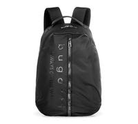 bugatti Letter's Mochila 15" para hombre, backpack de poliéster ripstop negro