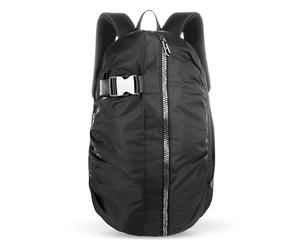 bugatti Letter's Mochila grande 15", mochila 2-en-1 daypack y bolsa de viaje de poliéster ripstop negro