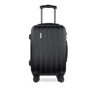 bugatti Lima - Maleta de Cabina rígida 58 x 38 x 23,5 cm, Trolley Ligero con 4 Ruedas giratorias y Cerradura TSA - Negro