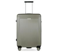 bugatti Linea Maleta rígida M con 4 Ruedas, Trolley de Viaje Resistente de policarbonato, Oliva