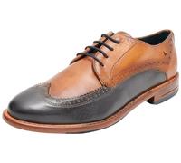 bugatti Livorno Flex Evo, Zapatos de Cordones Derby Hombre, Gris Coñac, 40 EU