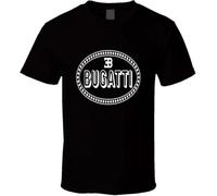 Bugatti Logo t-Tshirts Camisetas y Tops Super Cars Racing Fastest Cars on The Road Series Tshirts Camisetas y topss White(Large)