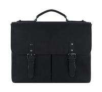 bugatti Luca Maletín Mensajero Piel 39 cm Compartimento para el portátil negro