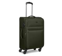 BUGATTI Maleta Check-in para hombre y mujer | carro mediano 41,5 x 23,5 x 65 cm de material de poliéster flexible de alta calidad | extensible y doble rollo | Serie Valencia Soft