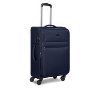 BUGATTI Maleta Check-in para hombre y mujer | carro mediano 41,5 x 23,5 x 65 cm de material de poliéster flexible de alta calidad | extensible y doble rollo | Serie Valencia Soft