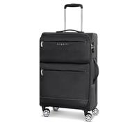 BUGATTI Maleta de equipaje blando de tamaño mediano, 41 x 26 x 67 cm, de material de poliéster resistente de alta calidad, para hombre y mujer, 4 ruedas dobles y candado TSA, serie Go Light Soft,