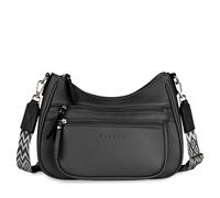 bugatti Mare 3.0 - Bolso bandolera mediano para mujer de imitación de piel, color negro