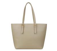 bugatti Mare 3.0 - Bolso grande tipo tote para mujer, bolso ligero de imitación de cuero, beige