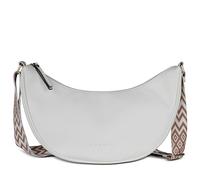 bugatti Mare 3.0 Moonbag para mujer - Bolso bandolera ligero de imitación de piel, forma de media luna, blanco