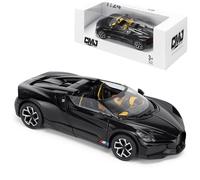 Bugatti Mistral Escala 1:24 Die-Cast Model Car - Negro | Detailed Collectors Edition Diecast | Producto oficial con licencia