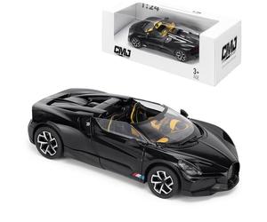 Bugatti Mistral Escala 1:24 Die-Cast Model Car - Negro | Detailed Collectors Edition Diecast | Producto oficial con licencia