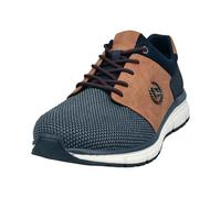 bugatti Mocasines para Hombre, Dark Blue Cognac, 45 EU
