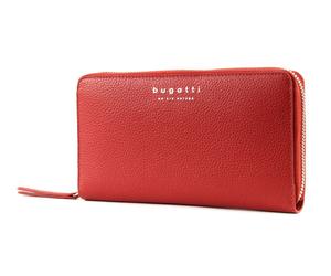 bugatti Monedero Linda Zip Around Wallet Red
