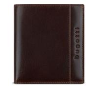 bugatti Romano Billetero pequeño con Solapa, Billetero pequeño de Piel con RFID, marrón