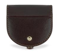 bugatti Neaples Caja vienesa Totalmente de Cuero, Monedero con botón a presión, marrón
