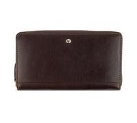 bugatti Neaples Monedero para Mujer con 18 Compartimentos para Tarjetas, Cartera Larga con protección RFID, marrón