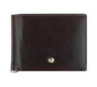 bugatti Neaples Tarjetero con Clip para Billetes, Monedero con protección RFID, marrón