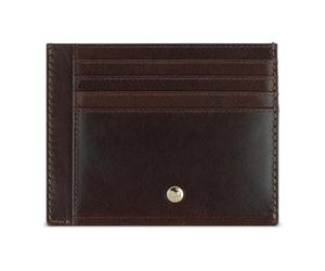 bugatti Neaples Tarjetero de Piel de Vacuno con 8 Compartimentos para Tarjetas, Monedero en marrón