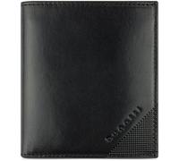 bugatti Nobile Cartera de Cuero Genuino - Cartera pequeña con protección RFID, Negra