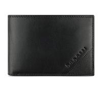 bugatti Nobile Mini Cartera de Cuero Genuino - Cartera pequeña con protección RFID, Negra