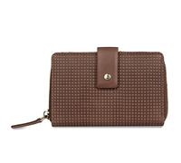 bugatti Noemi Cartera de Piel para Mujer, Cartera con Cremallera tamaño M con protección RFID, coñac