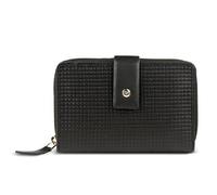 bugatti Noemi Cartera de Piel para Mujer, Cartera con Cremallera tamaño M con protección RFID, Negro