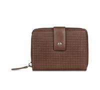bugatti Noemi Cartera para Mujer con Cremallera y protección RFID, Cartera de Piel, coñac