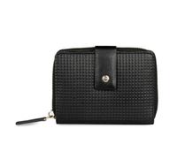 bugatti Noemi Cartera para Mujer con Cremallera y protección RFID, Cartera de Piel, Negro