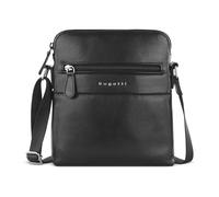bugatti Nome Bolso bandolera para hombre, bolso cruzado de piel, negro
