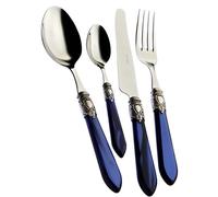 Bugatti OXB2M-S3250 Oxford Cubertería de 24 Piezas (Acero y ABS, 39 x 27 x 5 cm), Color Azul