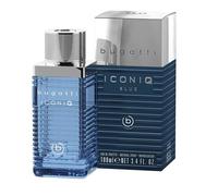 bugatti Perfume para hombre Iconiq Blue 100 ml I Aromatisch-aquatisch-ambrites Men Perfume con notas marítimas de limón, salvia, ámbar y almizcle I atemporal refrescante Eau de Toilette Perfume para