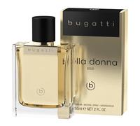 bugatti Perfume para mujer bella donna GOLD edP 60 ml, perfume floral afrutado para mujer para todas las edades y cualquier ocasión, combinación femenina de bergamota, flores de jazmín, vainilla y