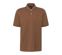 bugatti Polo básico de Manga Corta para Hombre, Corte Moderno, 70-marrón, M