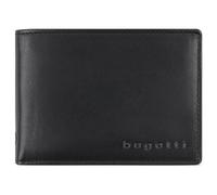 bugatti Primo Cartera Hombre Piel 8 Tarjetas con Monedero - Negro