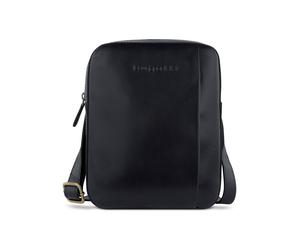 bugatti Remo Bolsa de hombro Piel natural 21 cm negro