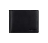 bugatti Remo Cartera Piel natural 12 cm negro