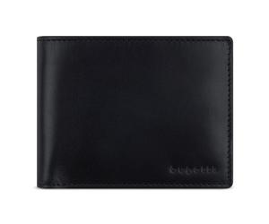 bugatti Remo Cartera Protección RFID Piel 12 cm negro