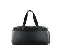 bugatti Rico Bolsa de Viaje de Piel sintética con Compartimento Extra para Zapatos, Bolsa de Fin de Semana con Aprox. 40 l, Negra