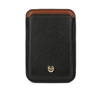 bugatti Roccia Funda magnética para Tarjetas de Cuero, Cartera Slim con protección RFID, Negro-coñac