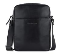 bugatti Romano bandolera compacta para hombre en piel de color negro