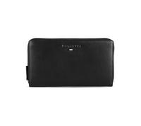 bugatti Romeo Cartera Larga para Mujer, 100% Cuero, con protección RFID y Cierre de Cremallera, Negro