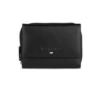 bugatti Romeo Cartera para Mujer, 100% Cuero, con protección RFID y múltiples Compartimentos, Negro