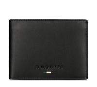 bugatti Romeo Cartera de Piel para Hombre, Compartimento para AirTag y protección RFID, Negro