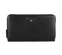 bugatti Romeo Cartera Larga para Mujer, 100% Cuero, con protección RFID y Cierre de Cremallera, Negro