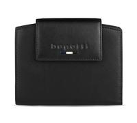 bugatti Romeo Cartera para Mujer, 100% Cuero, con protección RFID y Solapa, Negro