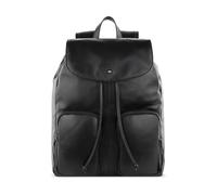 Bugatti Mochila para hombre Romeo 17 L cuero de vaca de grano fino sistema para trolley negro