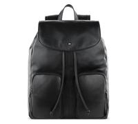 Bugatti Mochila para hombre Romeo 17 L cuero de vaca de grano fino sistema para trolley negro