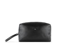 bugatti Romeo Neceser de Cuero para Hombre, con asa de Transporte, Negro