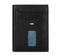 bugatti Romeo Tarjetero de Cuero con Compartimento para AirTag y protección RFID, Cartera Fina Muy espaciosa, Negro